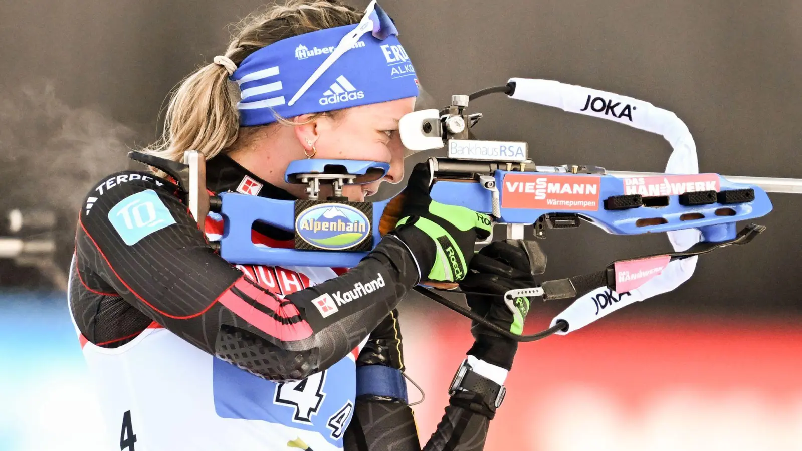 Franziska Preuß leistete sich eine Strafrunde. (Foto: Sven Hoppe/dpa)