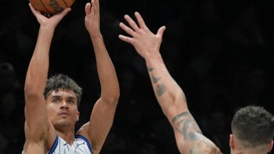 Tristan da Silva erzielte 14 Punkte gegen Brooklyn. (Foto: Frank Franklin II/AP/dpa)