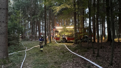 Beim Waldbrand am Samstag waren verschiedene Feuerwehren im Einsatz. (Foto: Oliver Herbst)