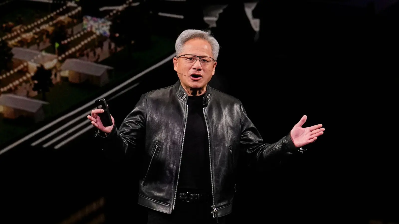 Aus Sicht von Nvidia-Chef Jensen Huang schwächt sich der KI-Boom noch lange nicht ab. (Archivbild) (Foto: Godofredo A. Vásquez/AP/dpa)