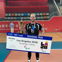 Mit Silbermedaille und Paralympics-Ticket: Fabian Diehm.  (Foto: Goalball Germany)