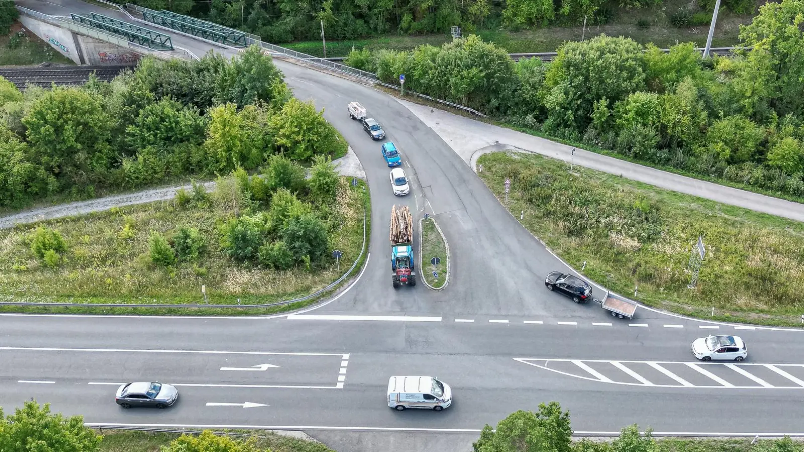 Um diese Anschlussstelle geht es in der Diskussion.  (Archivbild: Mirko Fryska)
