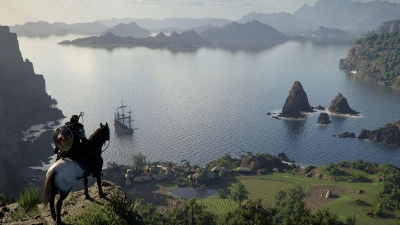 Pywel ist so weitläufig, dass die Reise von einer Ecke des Kontinents in die andere fast zwei Stunden dauert - zu Pferde wohlgemerkt. (Foto: Pearl Abyss/dpa-tmn)