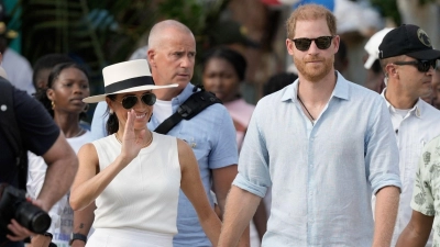 Winken Meghan und Harry bald Amerika bye-bye? (Archivbild) (Foto: Ivan Valencia/AP/dpa)