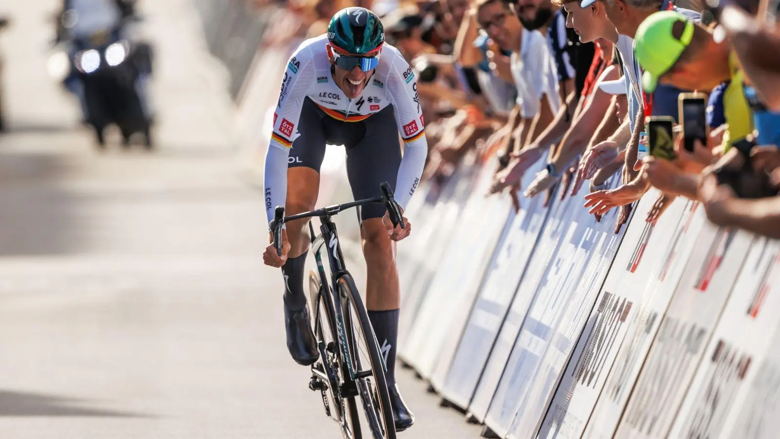 Nils Politt beim Prolog der Deutschland Tour in St. Wendel. (Foto: Alexander Neis/Eibner-Pressefoto/dpa)