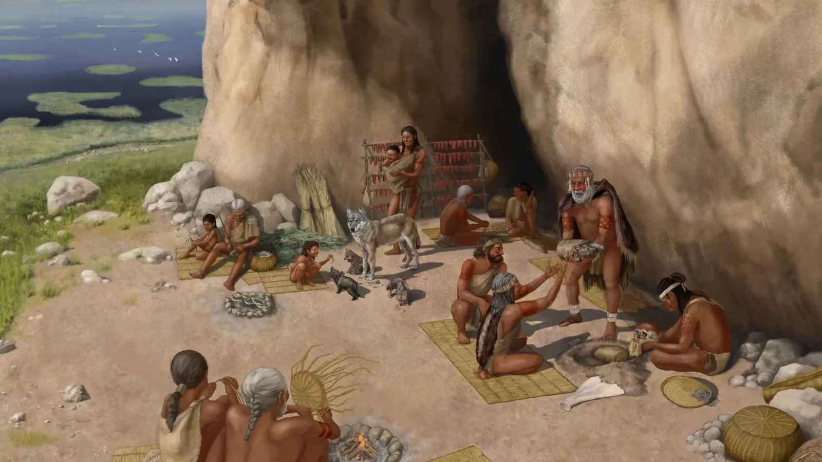 In zwei Studien belegen Forscher die weite Verbreitung der Hunde bereits vor Einführung der Landwirtschaft. (Foto: --/Kathryn Killackey/Springernature/dpa)