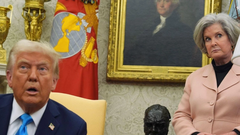 Die Stabschefin des Weißen Hauses, Susie Wiles, hat überraschend einen Einblick in den innersten Machtzirkel der US-Regierung gegeben. (Archivfoto) (Foto: Evan Vucci/AP/dpa)