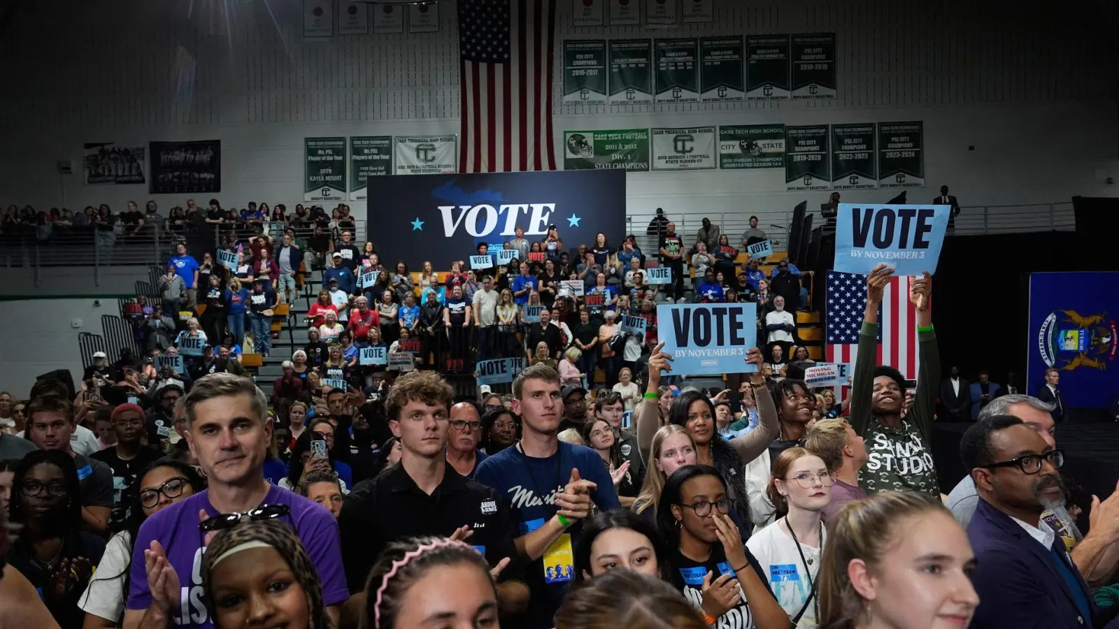 Der Wahlkampf in den USA biegt auf die Zielgerade ein: Nächsten Dienstag wird abgestimmt. (Archivbild) (Foto: Paul Sancya/AP/dpa)