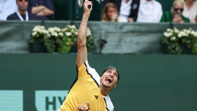 Steht beim Turnier in Halle im Halbfinale: Alexander Zverev. (Foto: Friso Gentsch/dpa)