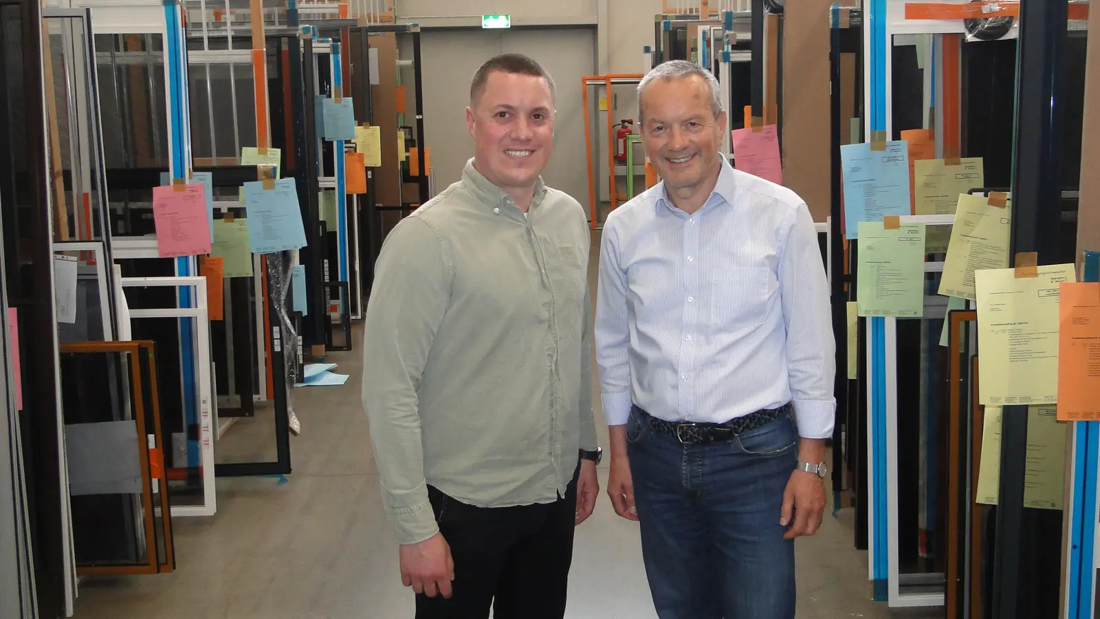 Sie führen gemeinsam die Firma Spengler &amp; Meyer, bekannt als „Die Muggergittermacher“: Dr. Hans Mehringer (rechts) und Sohn Christian. (Foto: Winfried Vennemann)