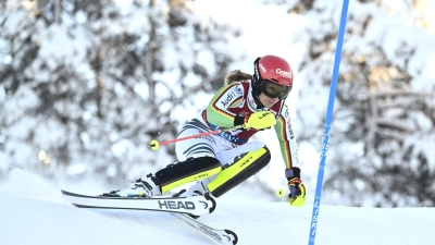 Fuhr in Levi erneut aufs Podium: Lena Dürr. (Foto: Vesa Moilanen/Lehtikuva/dpa)