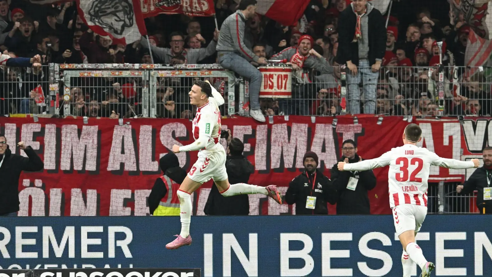 Kölner Jubel: Saïd El Mala hat dem FC in Bremen einen Punkt gerettet.  (Foto: Carmen Jaspersen/dpa)