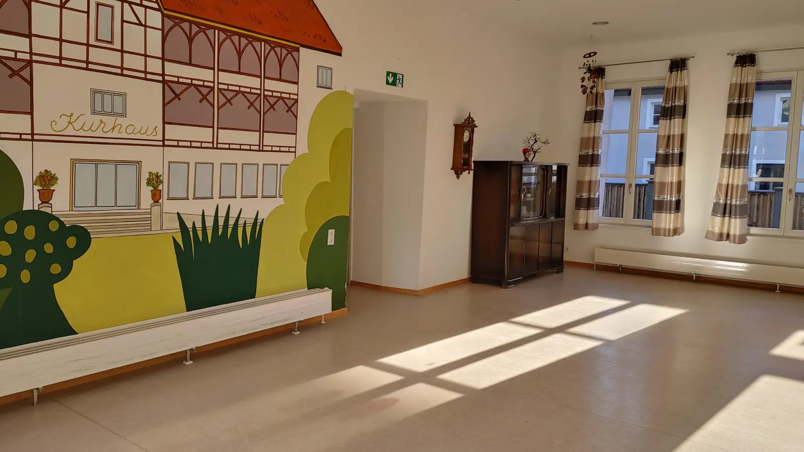 Der große Raum im Gebäude der Hospitalstiftung in der Alten Brunnengasse wurde mittlerweile zu einem Aufenthaltsraum für die neuen Bewohner hergerichtet. (Foto: Katrin Merklein)