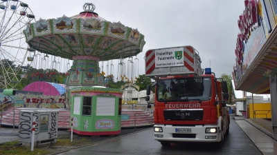 Bei der Kirchweih in Neustadt waren auch die Einsatzkräfte von Polizei, Feuerwehr und BRK wieder gefragt. (Foto: Ute Niephaus)