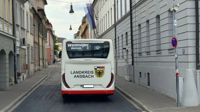 Die Bischof-Meiser-Straße in Ansbach ist von der Baustelle befreit. Das heißt, ein Verkehrsversuch der Stadt kann losgehen. (Foto: Oliver Herbst)