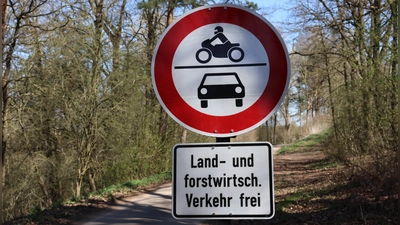 Ein Verbotsschild wie dieses wünschte sich die Klägerin für den Weg hinter ihrem Haus. (Symbolbild: Antonia Müller)