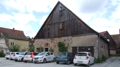 Die Roßmühle auf dem Huppmann-Banse-Areal in Feuchtwangens Altstadt. (Foto: Jasmin Kiendl)