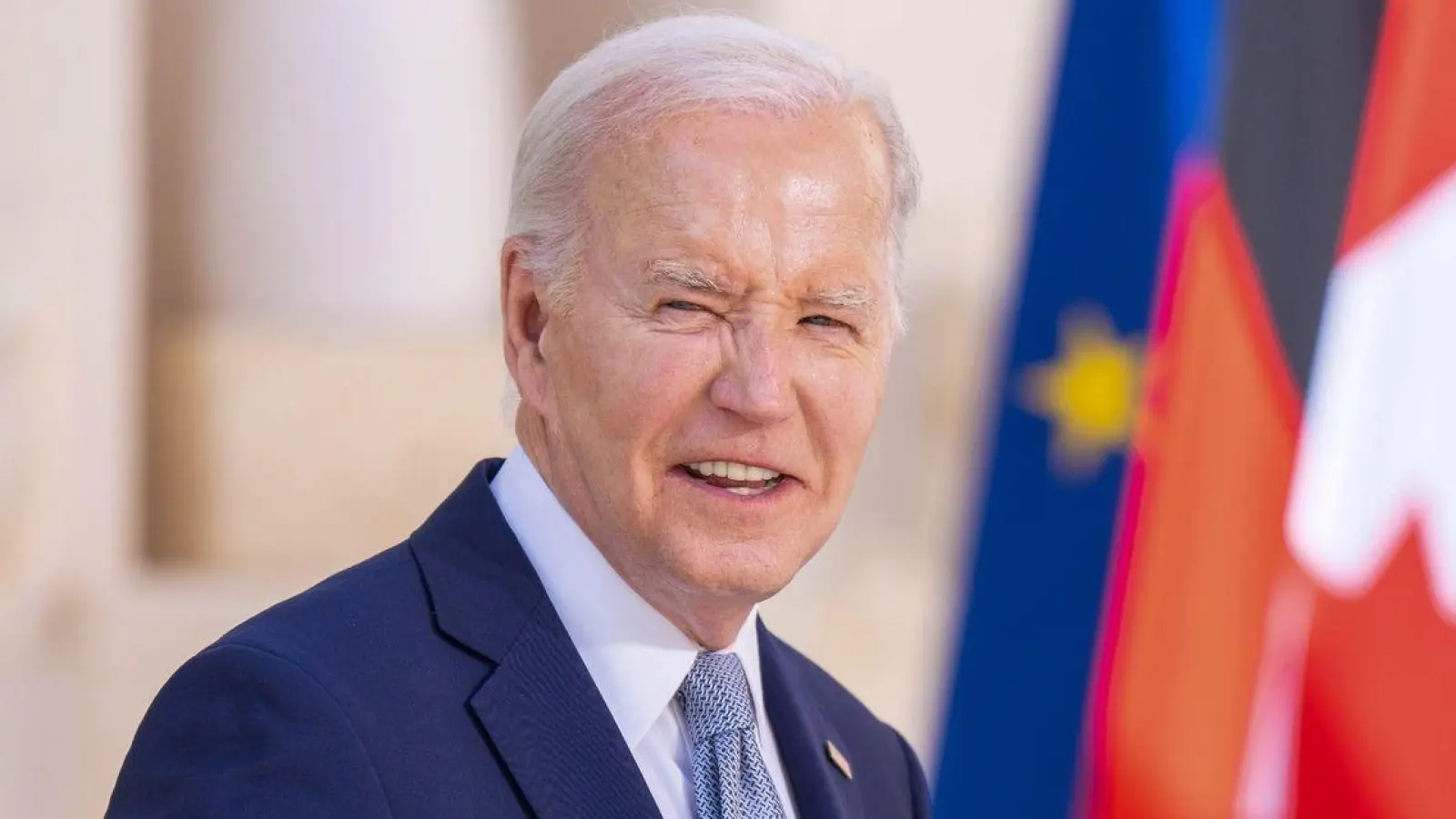 US-Präsident Joe Biden beim Gipfeltreffen der G7-Staaten in Bari, Italien. (Foto: Michael Kappeler/dpa)