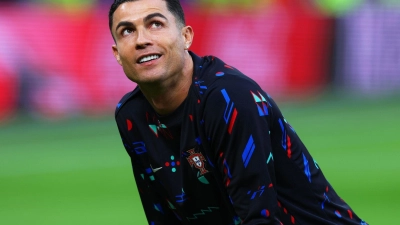 Ronaldo freut sich über zusammengerechnet über eine Milliarde Follower in den sozialen Netzwerken. (Foto: Jens Büttner/dpa)