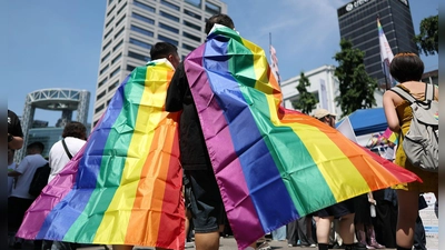 Beim Seoul Queer Culture Festival feiern mehr als 10.000 Teilnehmer gesellschaftliche Vielfalt.  (Foto: -/YNA/dpa)