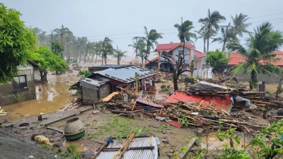 Der Supertaifun „Fung-Wong“ hat die Philippinen erreicht. (Foto: ---/Catanduanes LGU/XinHua/dpa)