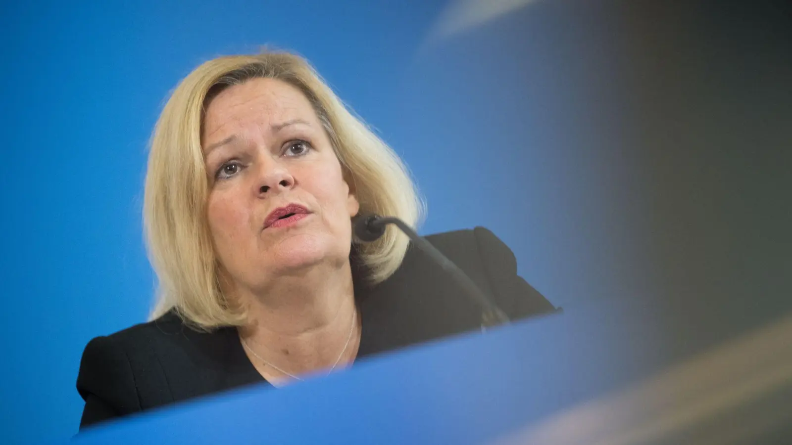 Bundesinnenministerin Nancy Faeser (SPD) will bei der Bundestagswahl 2025 ihren Hut in den Ring werfen. (Archivbild) (Foto: Sebastian Gollnow/dpa)