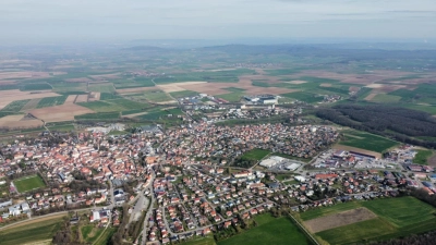 Die Stadt Uffenheim baut an ihrer Energieversorgung der Zukunft. (Foto: Flugsportgruppe Neustadt/Maxi Graf)