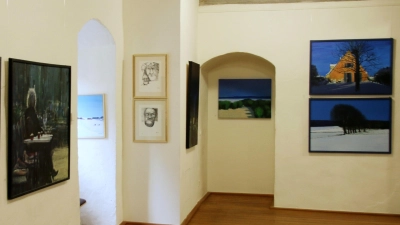 Ein Blick in Ausstellung von Jochen Lebert, Susanne Jost und Jochen Retza. (Foto: Stefan Neidl)