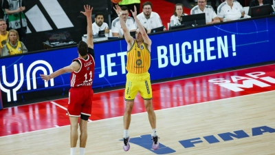 Bayern und Alba stehen sich im finalen Showdown der Basketball-Bundesliga gegenüber. (Foto: Matthias Stickel/dpa)