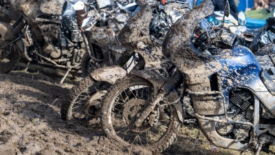 Das Elefantentreffen ist ein Spektakel für Biker und Schaulustige. (Foto: Armin Weigel/dpa)