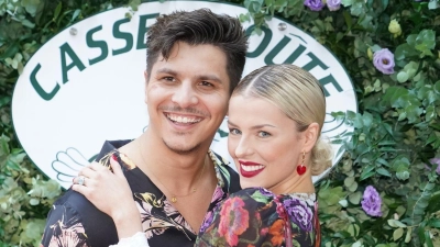 Voller Freude: Patricija und Alexandru Ionel erwarten ihr zweites gemeinsames Kind. (Foto: Marcus Brandt/dpa)