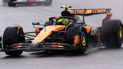Lando Norris führte nur kurz vor Oscar Piastri. (Foto: Bradley Collyer/PA Wire/dpa)