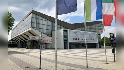 In der Essener Grugahalle wollte die AfD ihren Bundesparteitag abhalten. (Foto: Helge Toben/dpa)