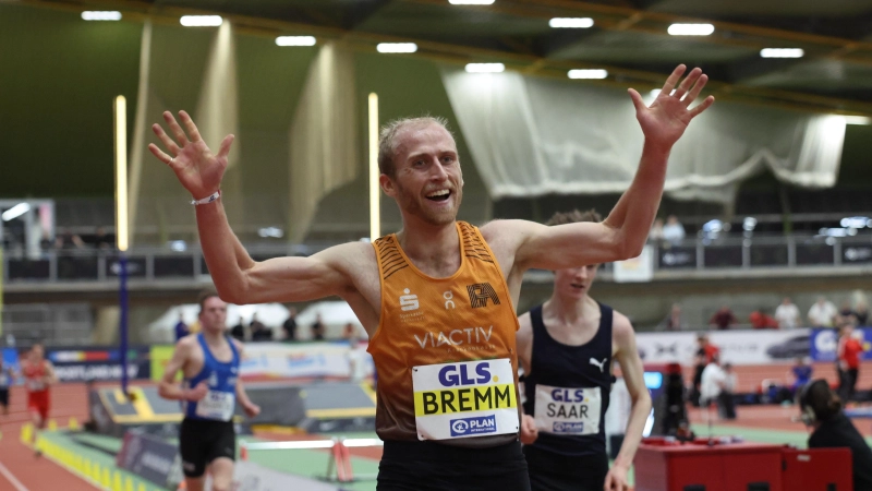 Sieger mit großem Vorsprung: Florian Bremm gewann den Titel über 3000 Meter in Dortmund. (Foto: Theo Kiefner)
