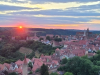 Auch von oben wunderschön - gesehen in Rothenburg (Foto: Heinz Schopf)