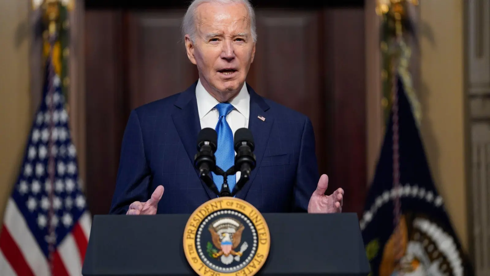 Die US-Republikaner forcieren Amtsenthebungs-Ermittlungen gegen US-Präsident Joe Biden. (Foto: Evan Vucci/AP/dpa)