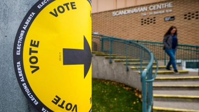 Gut drei Millionen Wahlberechtigte waren in Alberta zur Stimmabgabe aufgerufen. (Archivbild) (Foto: Jeff McIntosh/The Canadian Press/AP/dpa)