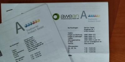 Die Kunden der Stadtwerke Ansbach können davon ausgehen, dass sie die nächsten Tage Post bekommen: Die Abrechnungen für das Jahr 2024 sind weitgehend fertig. (Foto: Robert Maurer)
