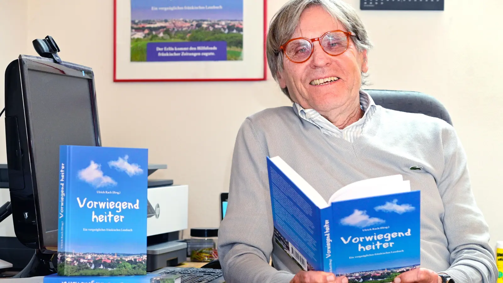 Journalist und Schriftsteller Ulrich Rach hat ein neues Buch mit humoristischen Beiträgen aus Franken herausgegeben. (Foto: Jim Albright)