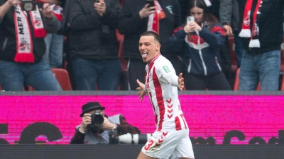 Said El Mala brachte Köln gegen Bremen früh in Führung. (Foto: Marius Becker/dpa)