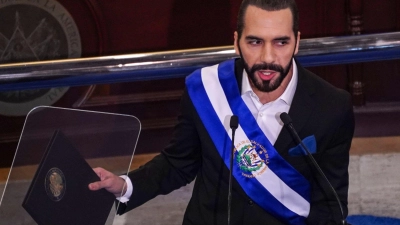 El Salvadors Präsident Nayib Bukele ist einer Umfrage zufolge der beliebteste Präsident Lateinamerikas. (Foto: Camilo Freedman/dpa)