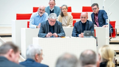 Die BSW-Landtagsfraktion hat nach dem Bruch der SPD/BSW-Koalition mit der AfD für eine Neuwahl gestimmt - der AfD-Antrag scheiterte aber. (Foto: Soeren Stache/dpa)