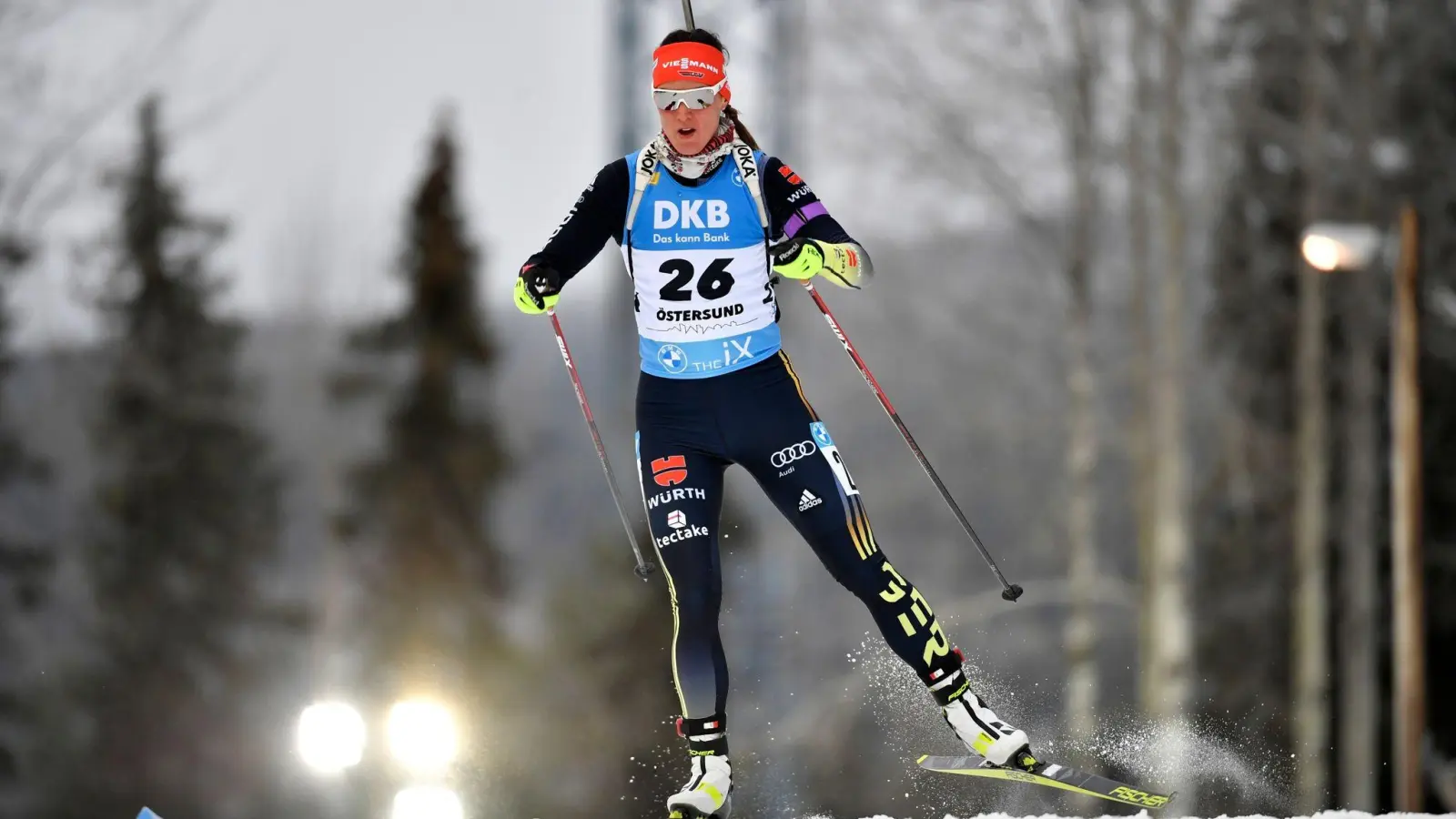 Ihr Fokus liegt auf den Olympischen Spielen: Denise Herrmann. (Foto: Anders Wiklund/TT NEWS AGENCY/AP/dpa/Archivbild)