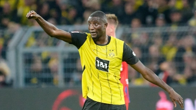 Neuzugang Guirassy gab gegen Heidenheim sein BVB-Debüt. (Foto: Bernd Thissen/dpa)