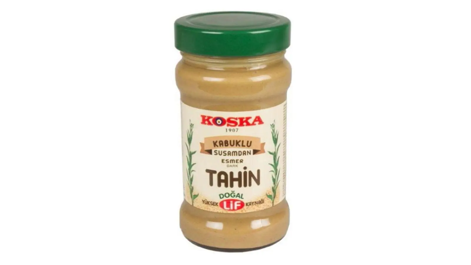 Der Lebensmittelhändler Erti Food ruft die Sesampaste Koska Dark Tahin zurück. (Foto: lebensmittelwarnung.de/dpa-infocom)