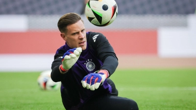 Die neue Nummer eins ist bereit: Marc-André ter Stegen beim Training. (Foto: Christian Charisius/dpa)