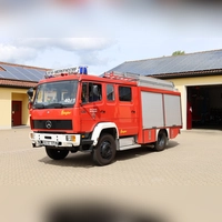 In die Jahre gekommen: Das Löschgruppenfahrzeug LF 16 der Freiwilligen Feuerwehr Merkendorf aus dem Jahr 1994. Es wird demnächst ersetzt. (Foto: Alexander Biernoth)