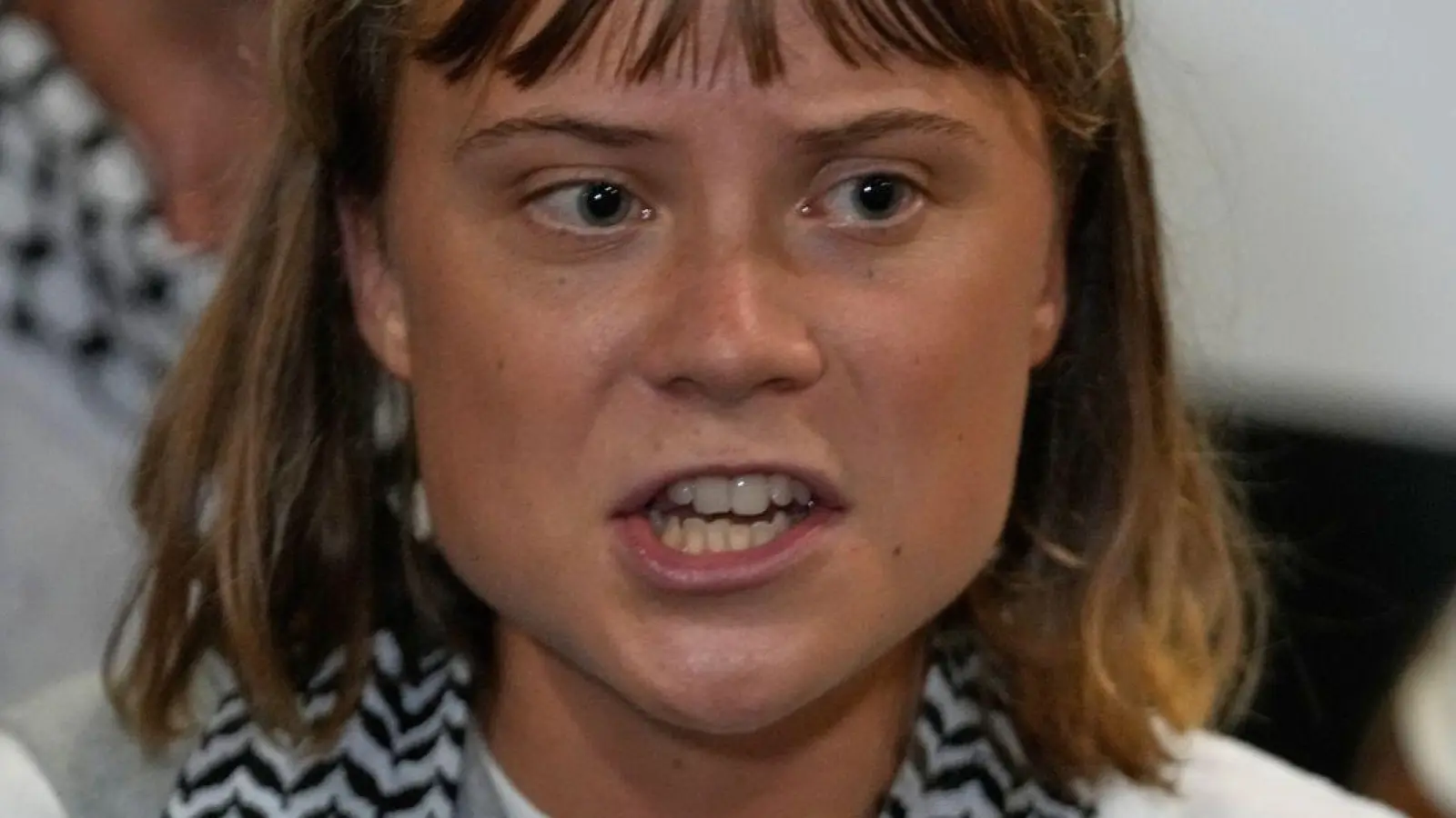 Greta Thunberg keilt gegen US-Präsident Trump. (Archivbild) (Foto: Petros Giannakouris/AP/dpa)