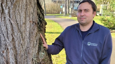 Markus Angermeyer ist der neue Baumpfleger in Bad Windsheim. (Foto: Nina Daebel)