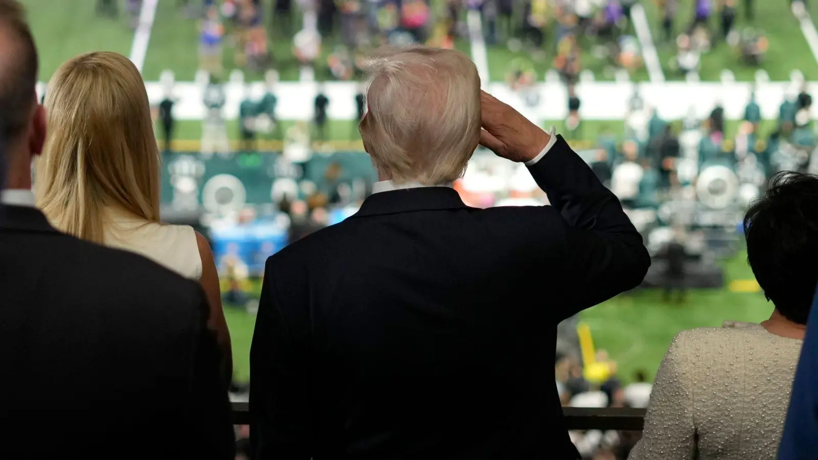 2025 war Trump noch beim Super Bowl dabei. (Archivbild) (Foto: Ben Curtis/AP/dpa)
